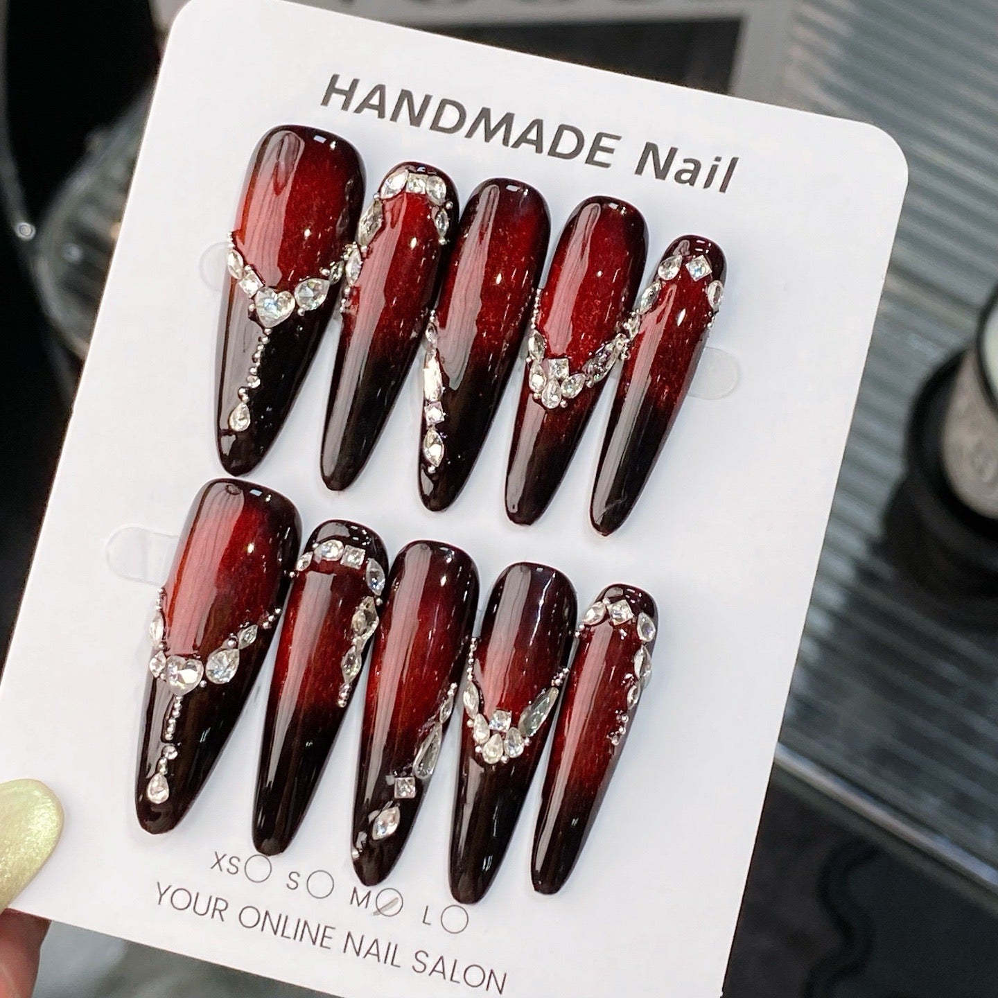 Ruby Glam Nails