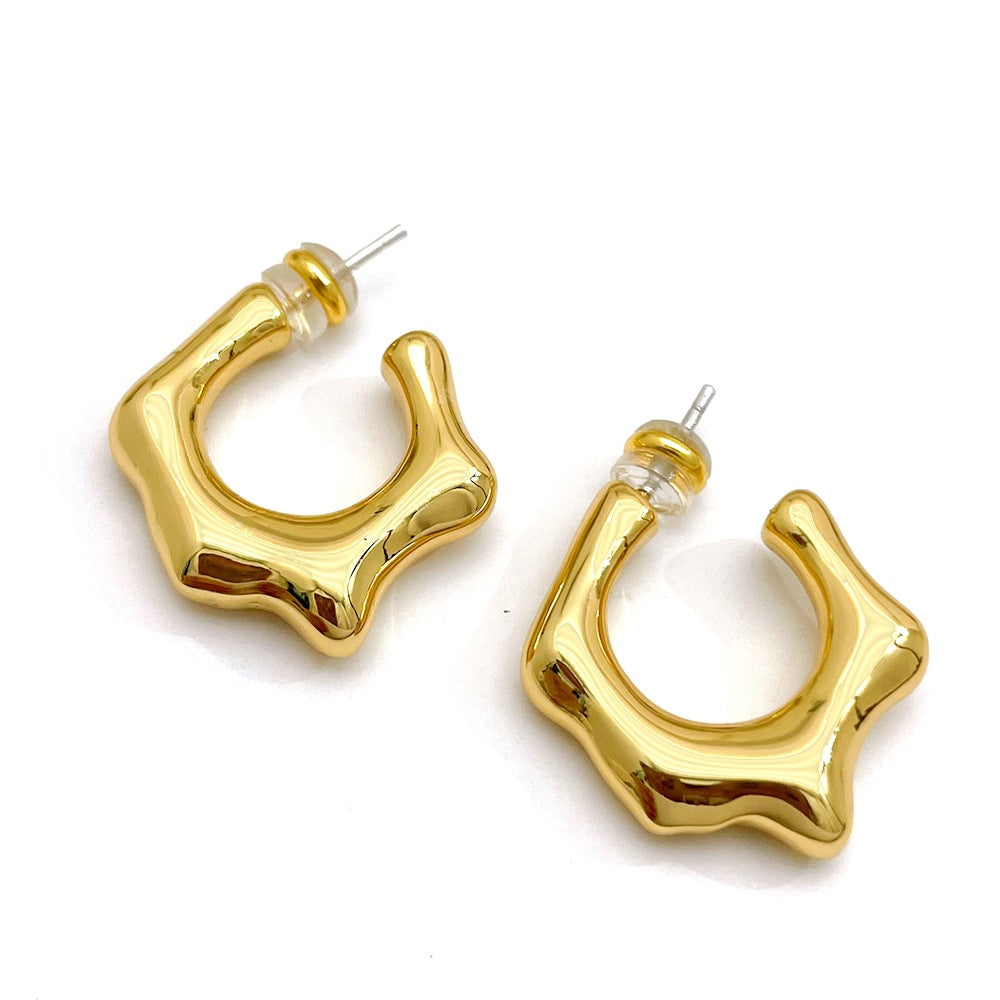Ripple Hoop Earrings