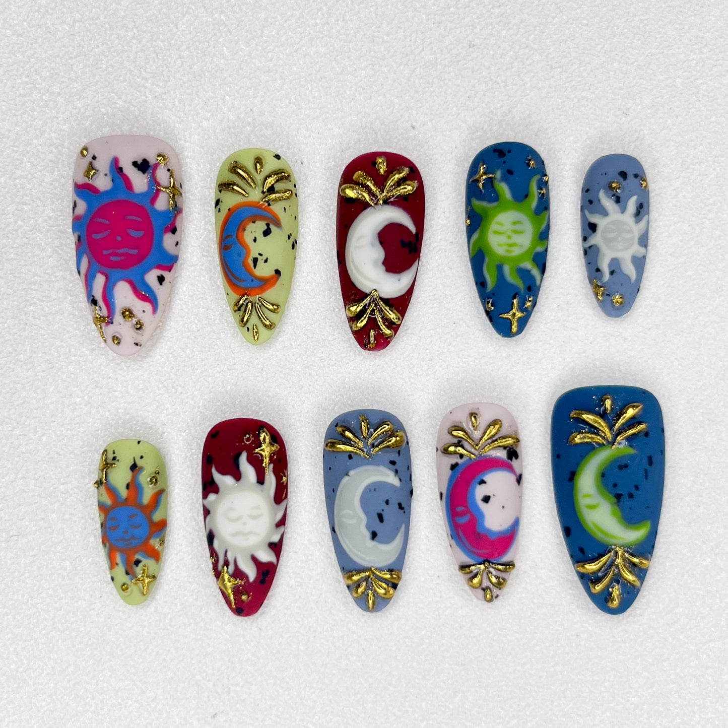 Celestial Doodle  Nails