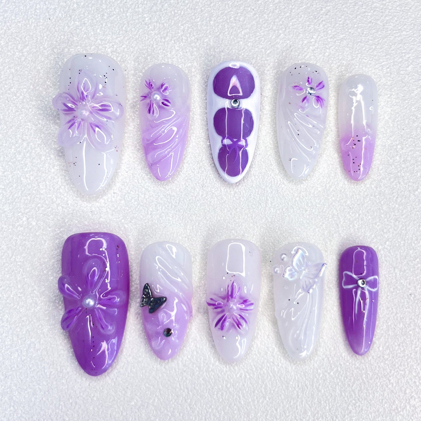Lavender Petal Nails