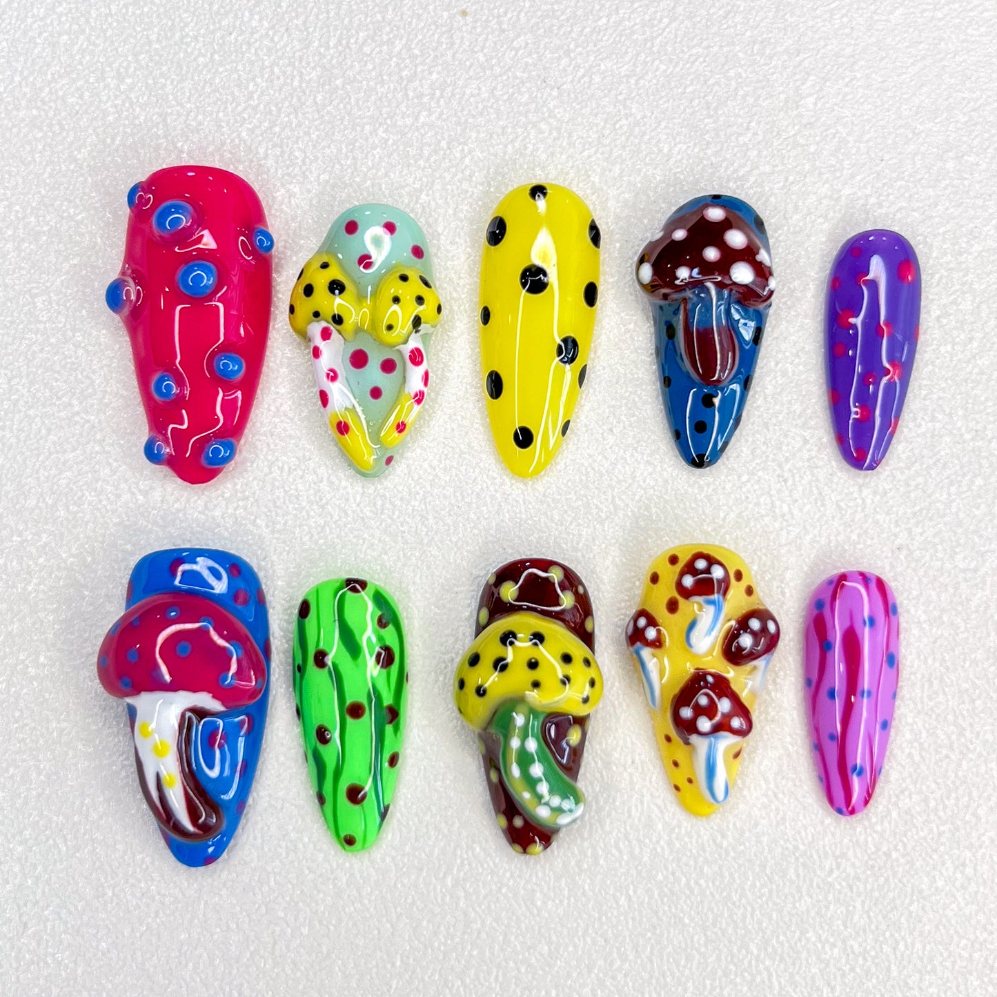 Mushroom Pop Nails