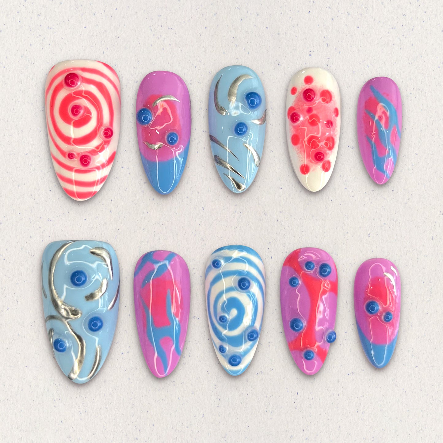 Pop Swirl Nails