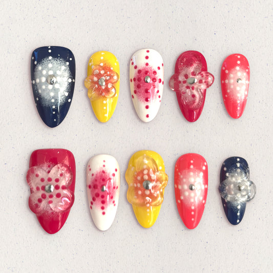 Carnival Petal Nails