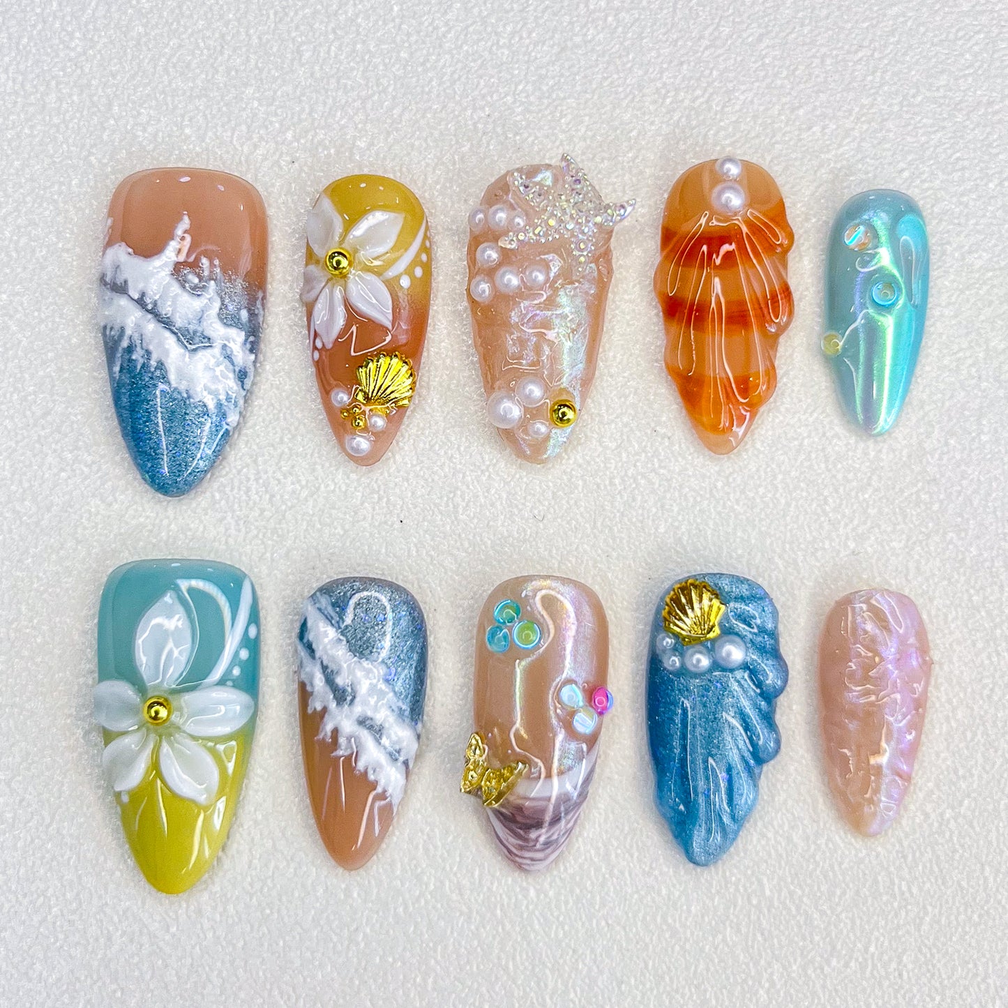 Tropical Tide Nails