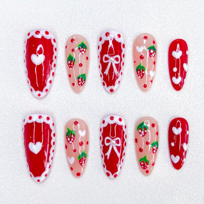 Cherry Cocotte Nails