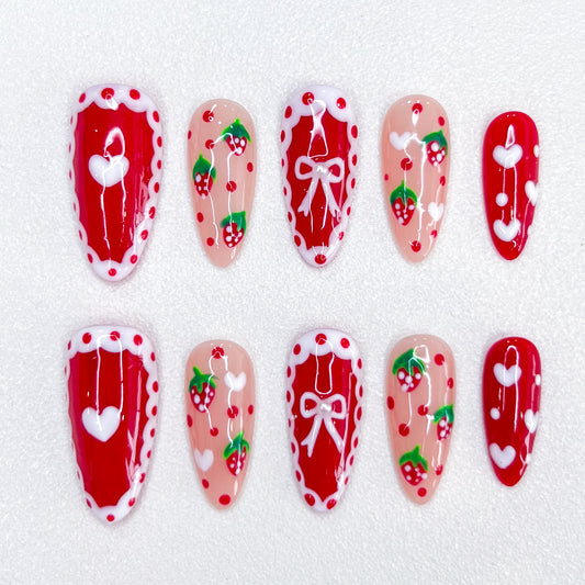 Cherry Cocotte Nails