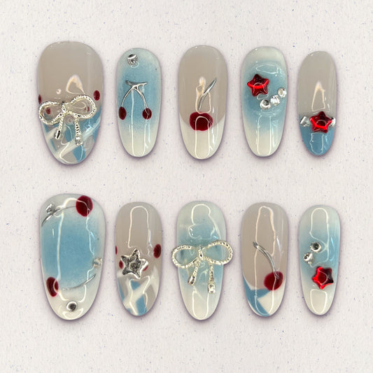 Cherry Breeze Nails