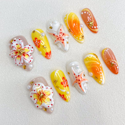 Sunny Bloom Nails