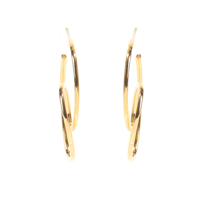 Heart-Shaped Loop Earrings