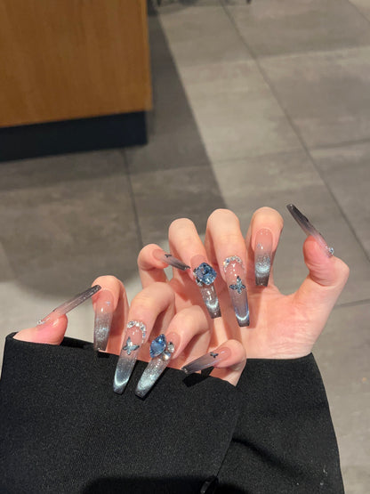 Starlight Blue Nails