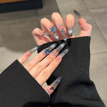 Starlight Blue Nails