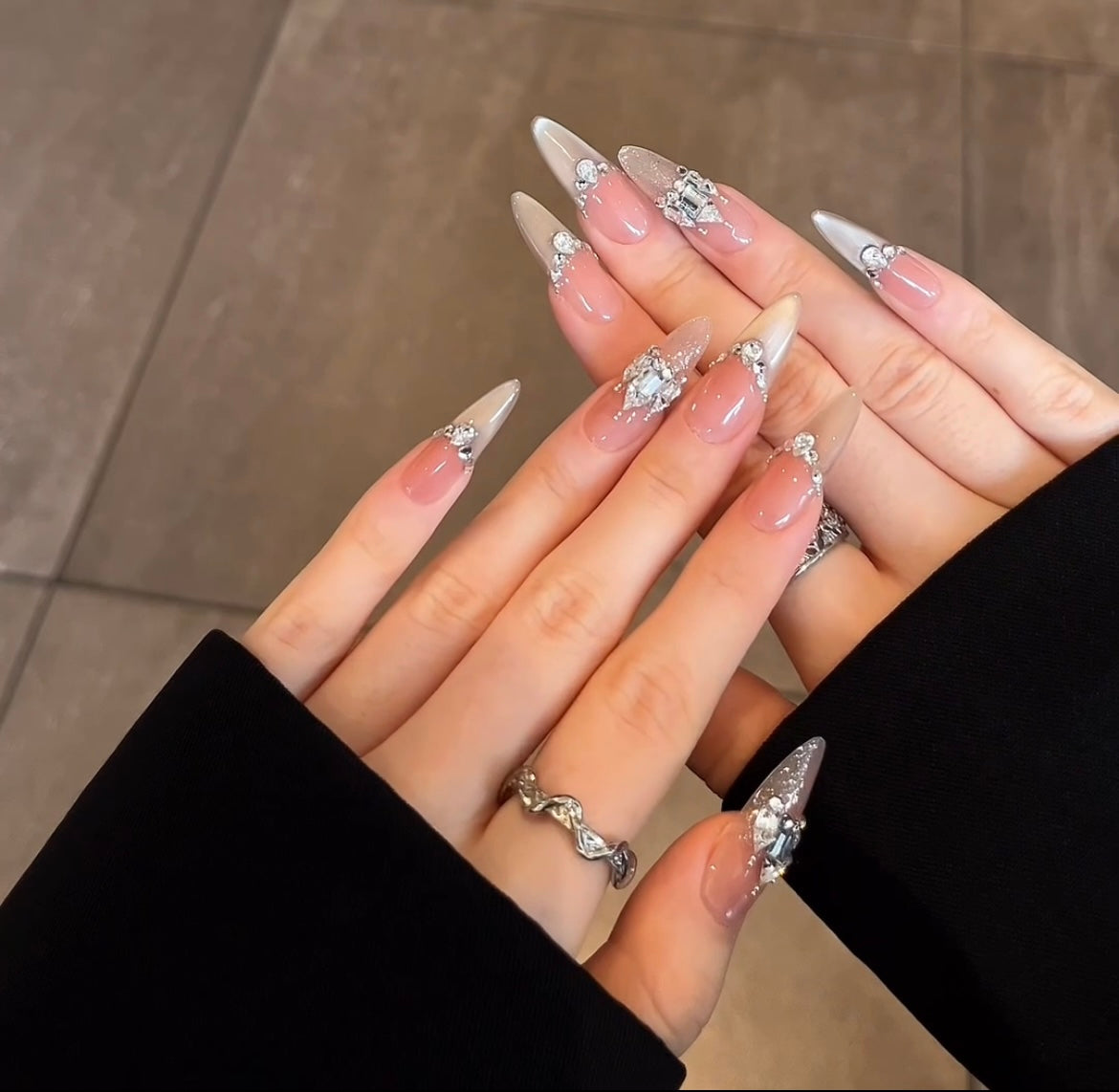 Crystal Glam Nails