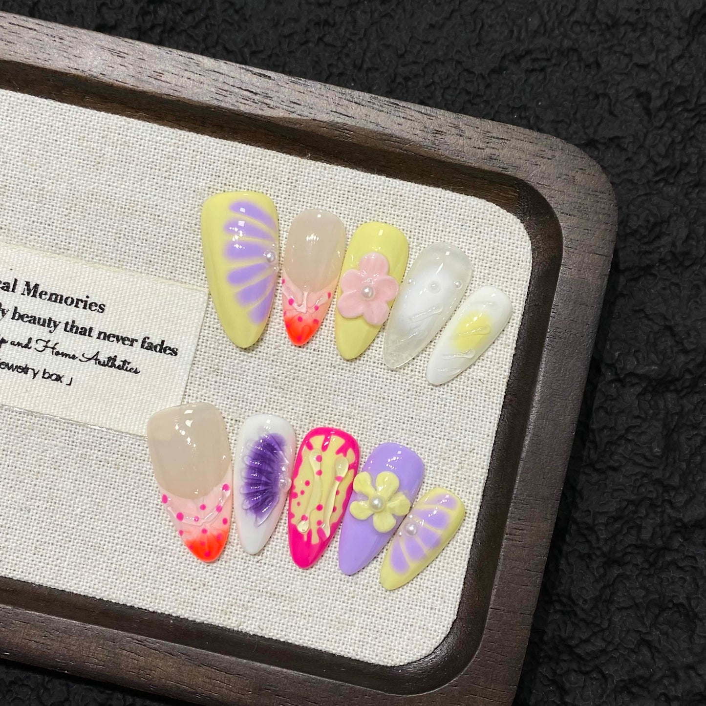 Lemon Lavender Nails