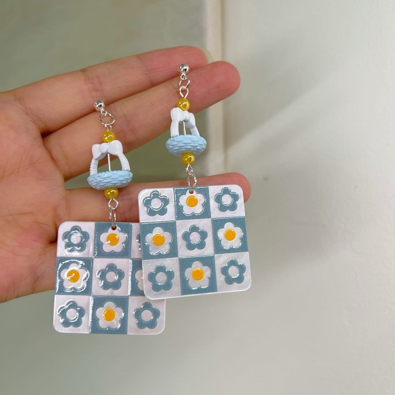 Sunny Grid Earrings