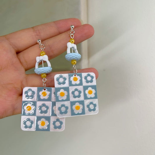 Sunny Grid Earrings