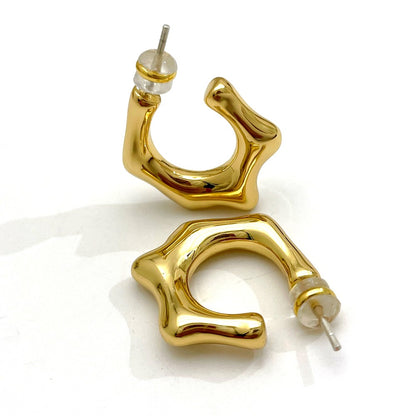 Ripple Hoop Earrings