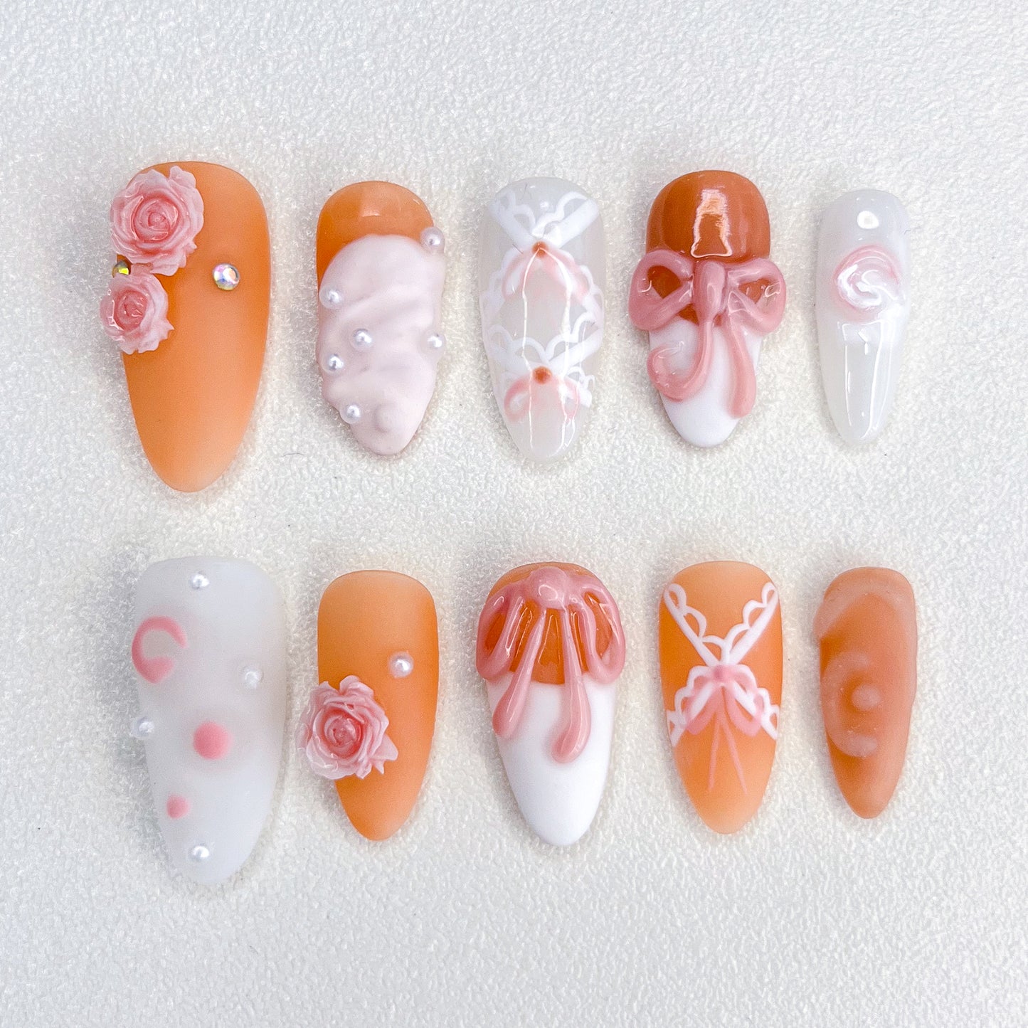 Peach Blush Nails