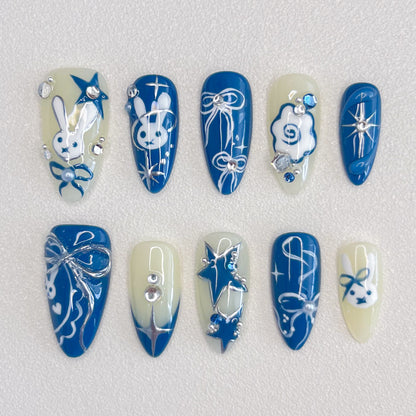 Bunny Bow Nails