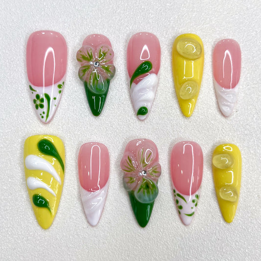 Bloom Citrus Nails